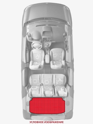 ЭВА коврики «Queen Lux» багажник для Toyota Kluger